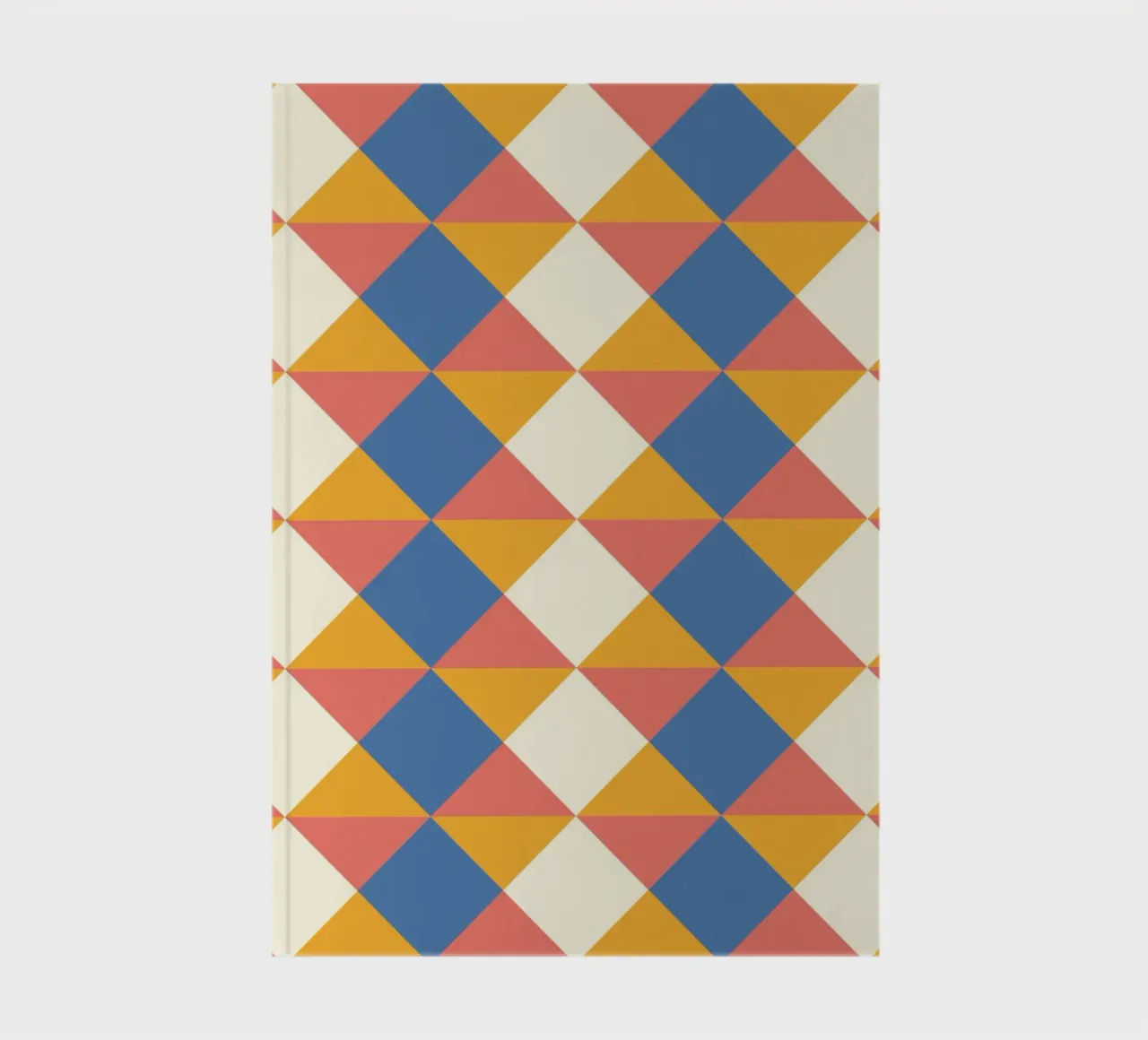 cheerful geometric symmetrical pattern in summer colours notebook by CreatedbySon