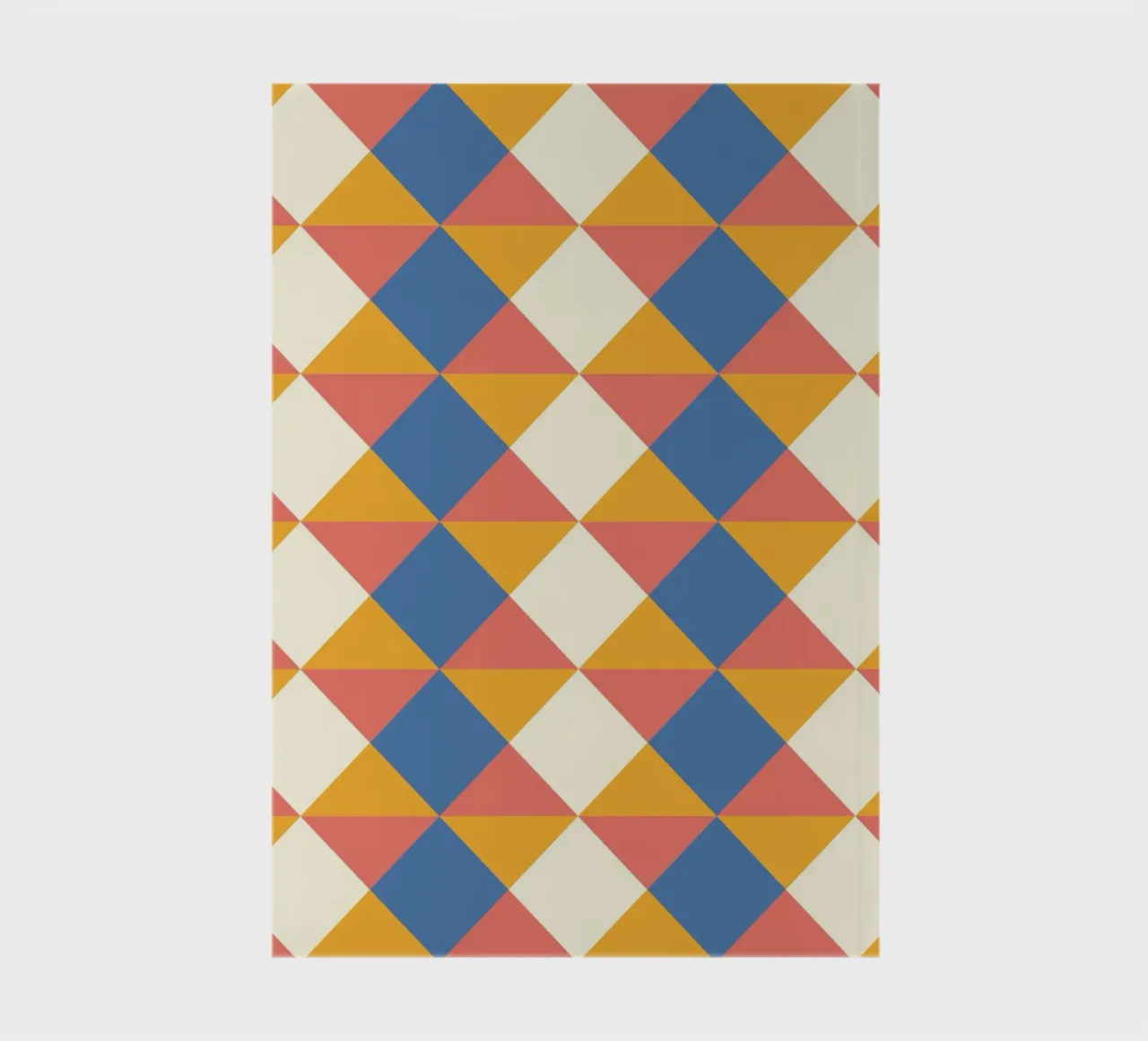 cheerful geometric symmetrical pattern in summer colours notebook by CreatedbySon