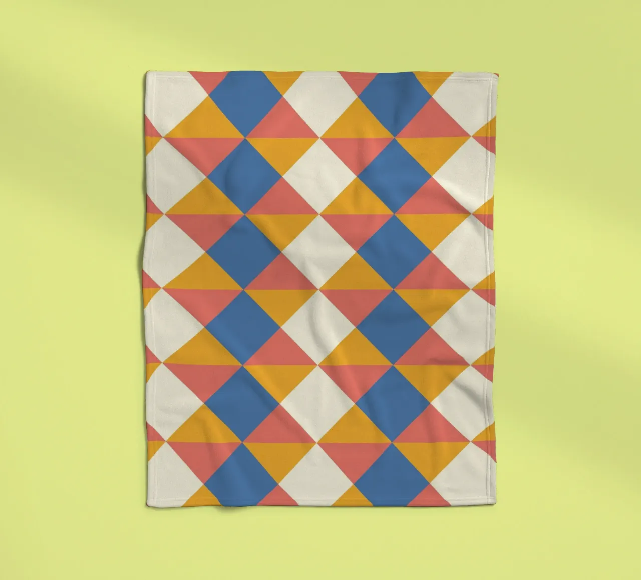 cheerful geometric symmetrical pattern in summer colours fleece blanket by CreatedbySon
