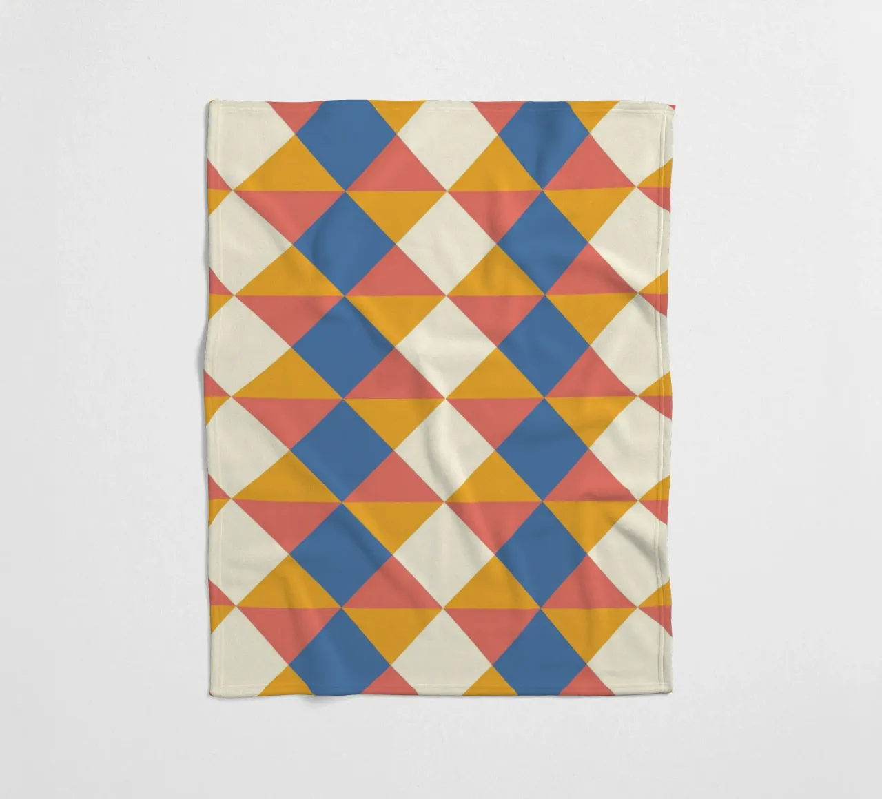 cheerful geometric symmetrical pattern in summer colours fleece blanket by CreatedbySon