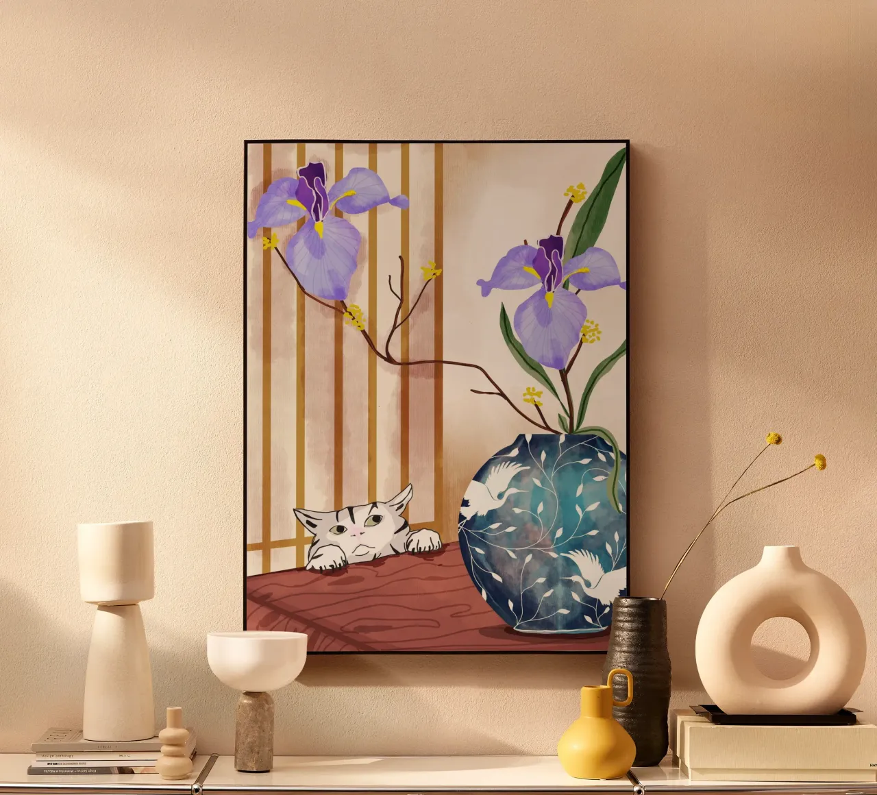 Gatti contro piante plexiglass da Mitalim Designs