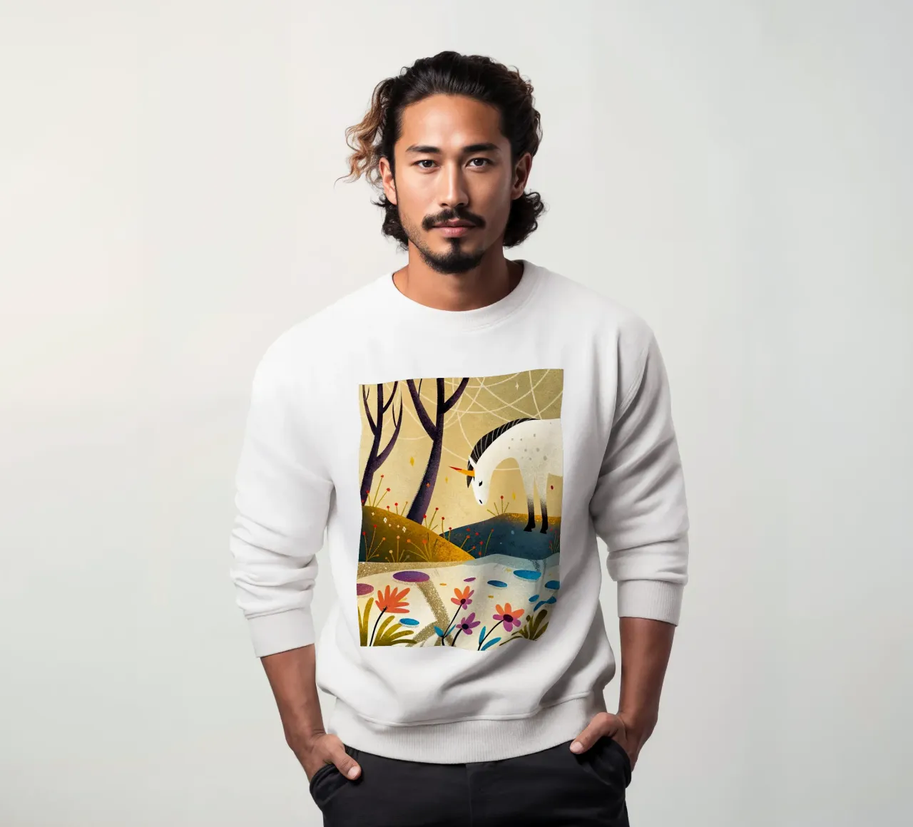 Unicorn sweatshirt by 🐹 BABY ART PRINTS