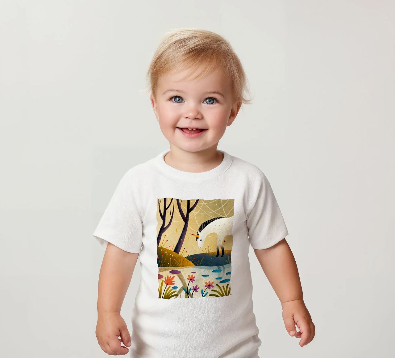 Unicorn maglietta neonato da BABY ART PRINTS