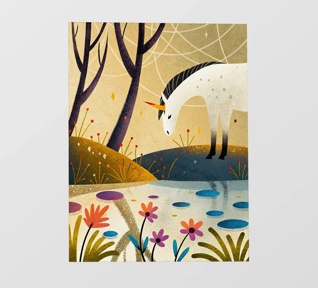 Unicorn pellicola backlit da BABY ART PRINTS