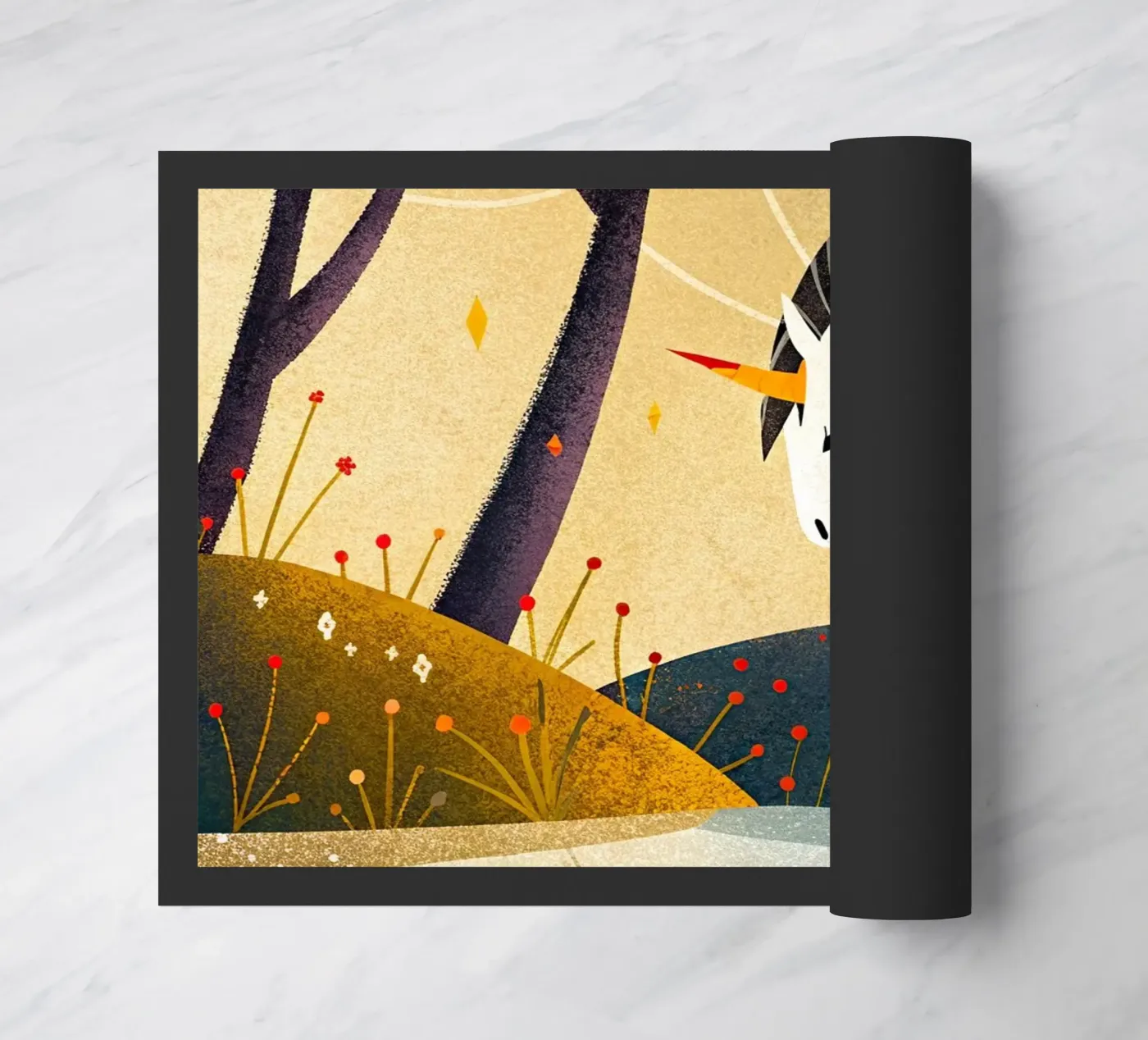 Unicorn doormat by 🐹 BABY ART PRINTS