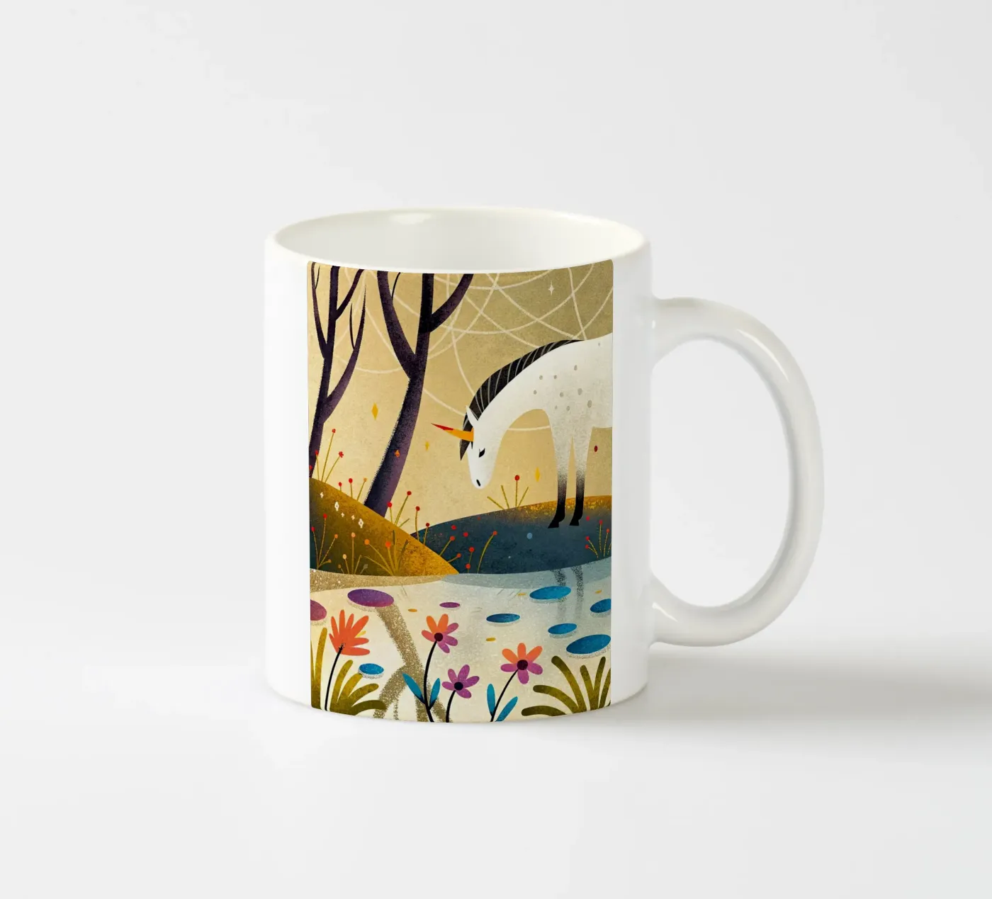 Unicorn ceramic mug by 🐹 BABY ART PRINTS