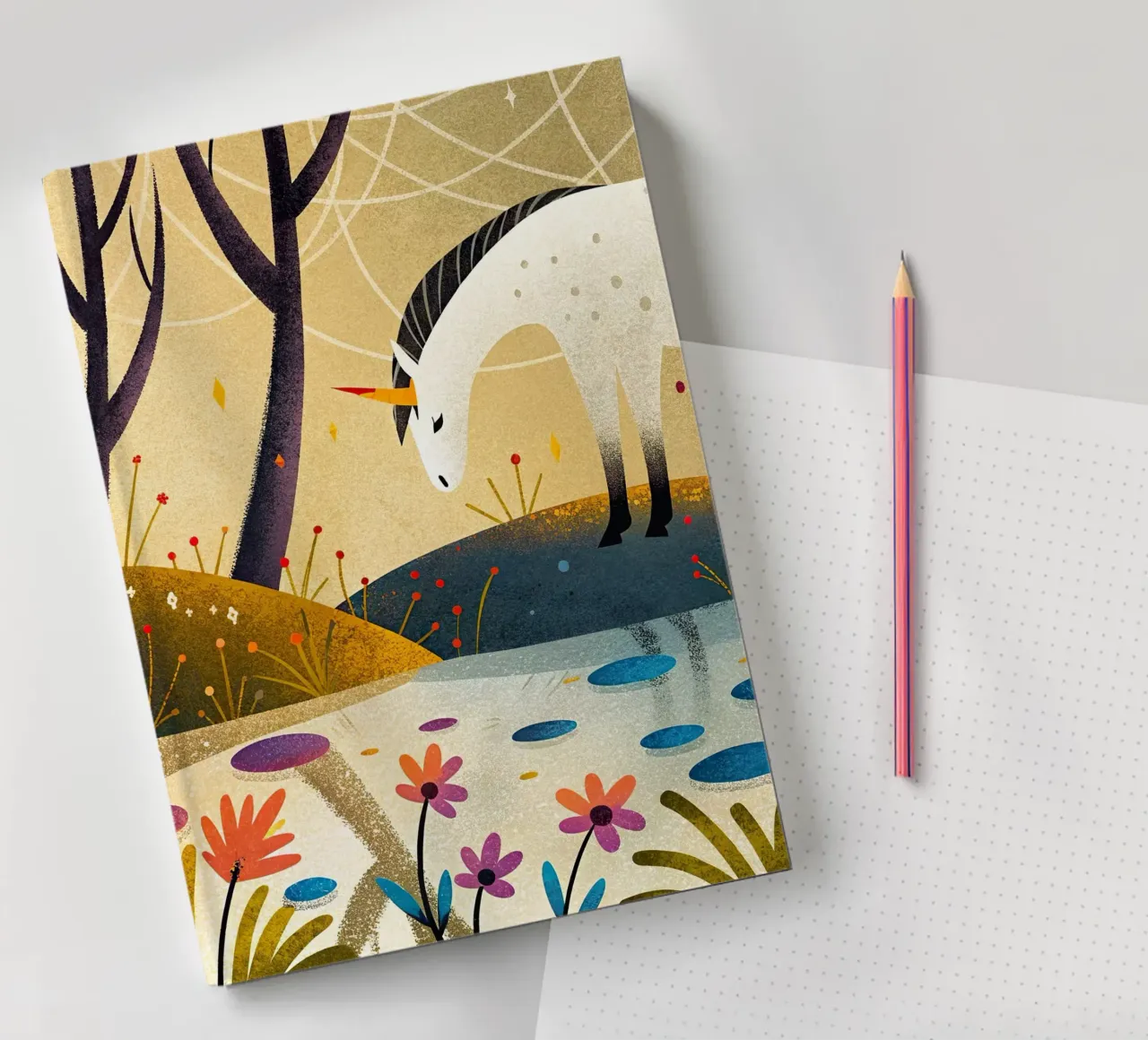 Unicorn notebook by 🐹 BABY ART PRINTS