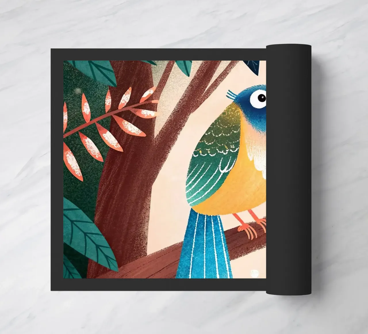 L'uccello del paradiso zerbino da BABY ART PRINTS