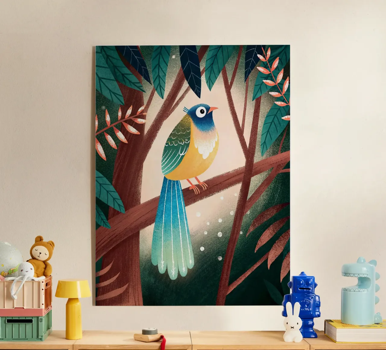 The bird of paradise acrylic glass by 🐹 BABY ART PRINTS