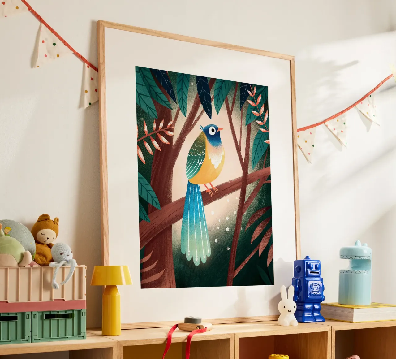 L'uccello del paradiso carta hahnemühle da 🐹 BABY ART PRINTS