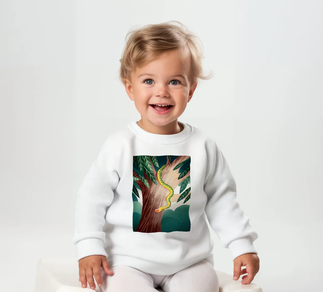 Il serpente felpa neonato da BABY ART PRINTS