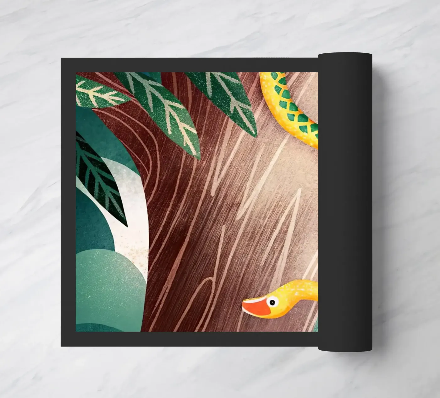 The snake doormat by 🐹 BABY ART PRINTS