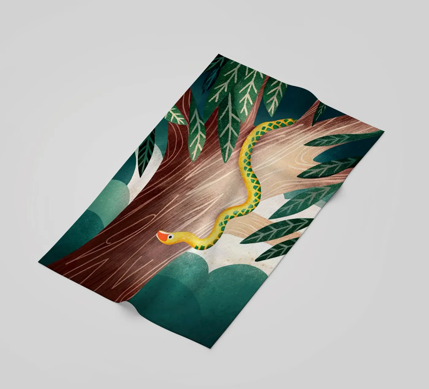 The snake strandhanddoek van 🐹 BABY ART PRINTS