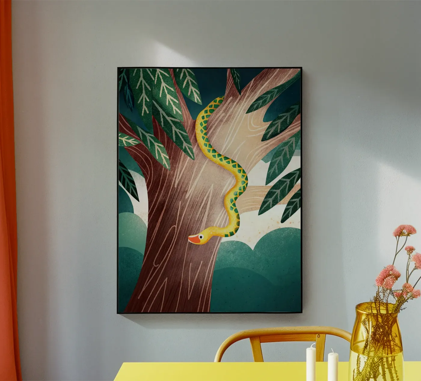 The snake acrylic glass by 🐹 BABY ART PRINTS