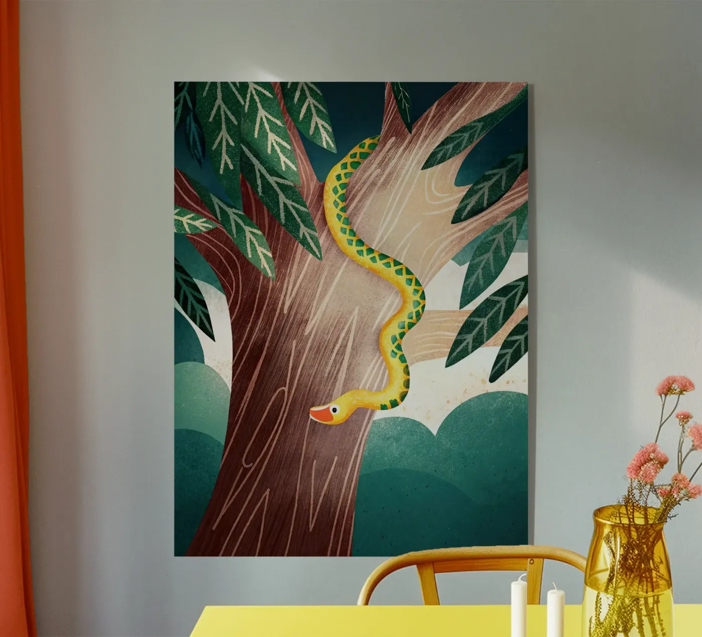 Il serpente plexiglass da 🐹 BABY ART PRINTS