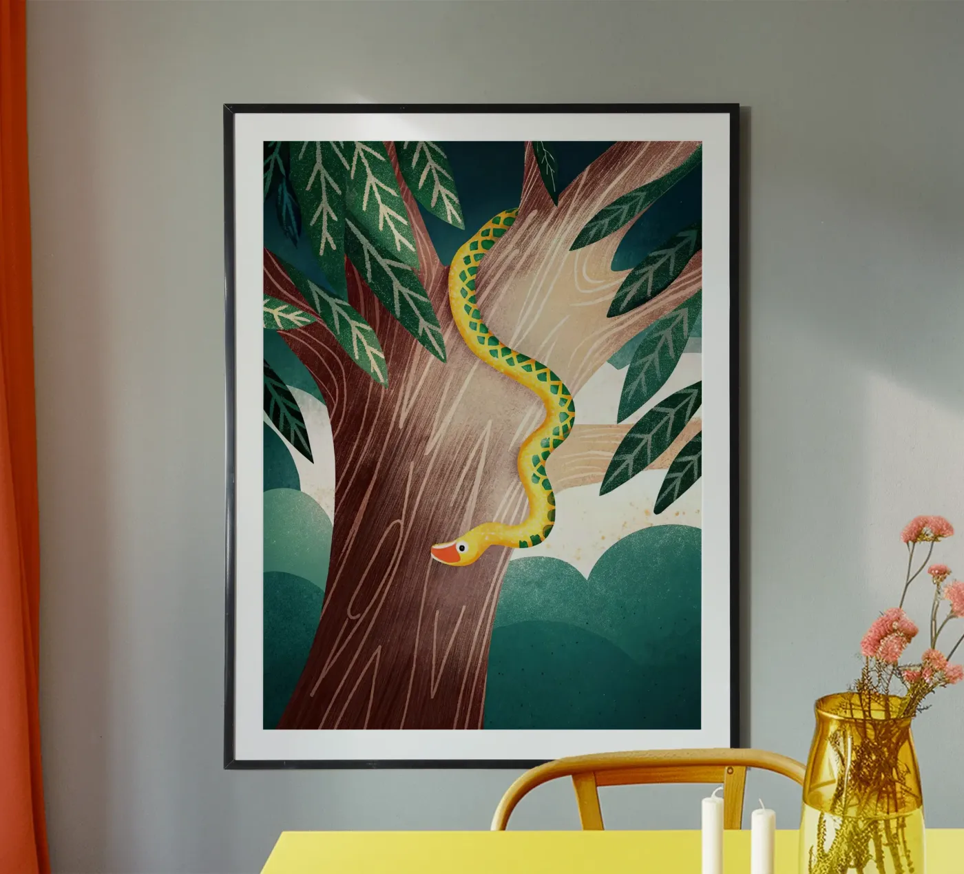 The snake poster by 🐹 BABY ART PRINTS