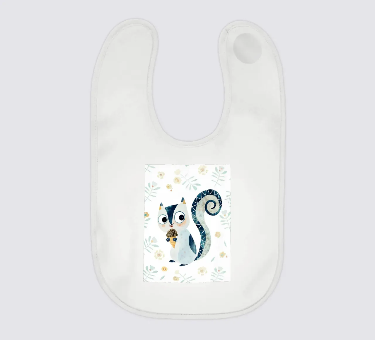 das Eichhörnchen Babylätzchen von 🐹 BABY ART PRINTS