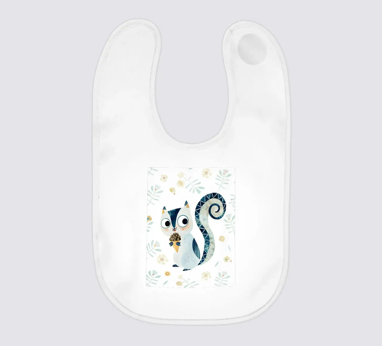 das Eichhörnchen Babylätzchen von 🐹 BABY ART PRINTS