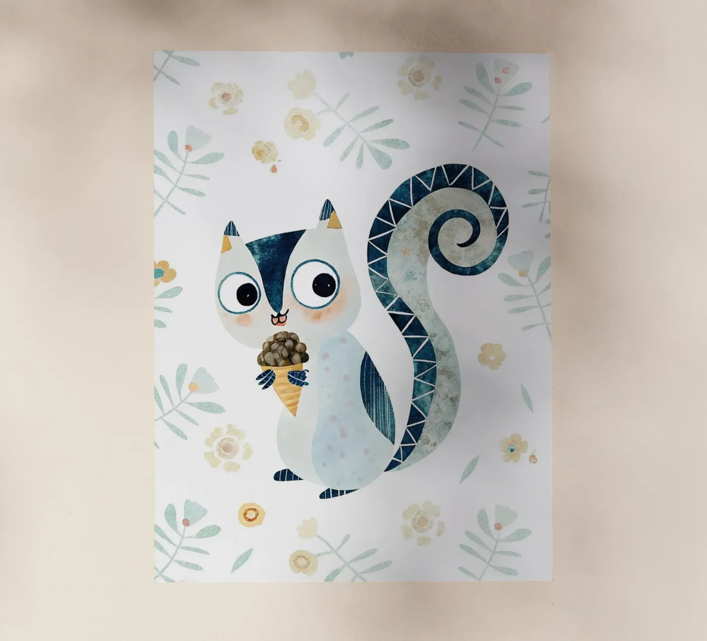 lo scoiattolo pellicola backlit da 🐹 BABY ART PRINTS