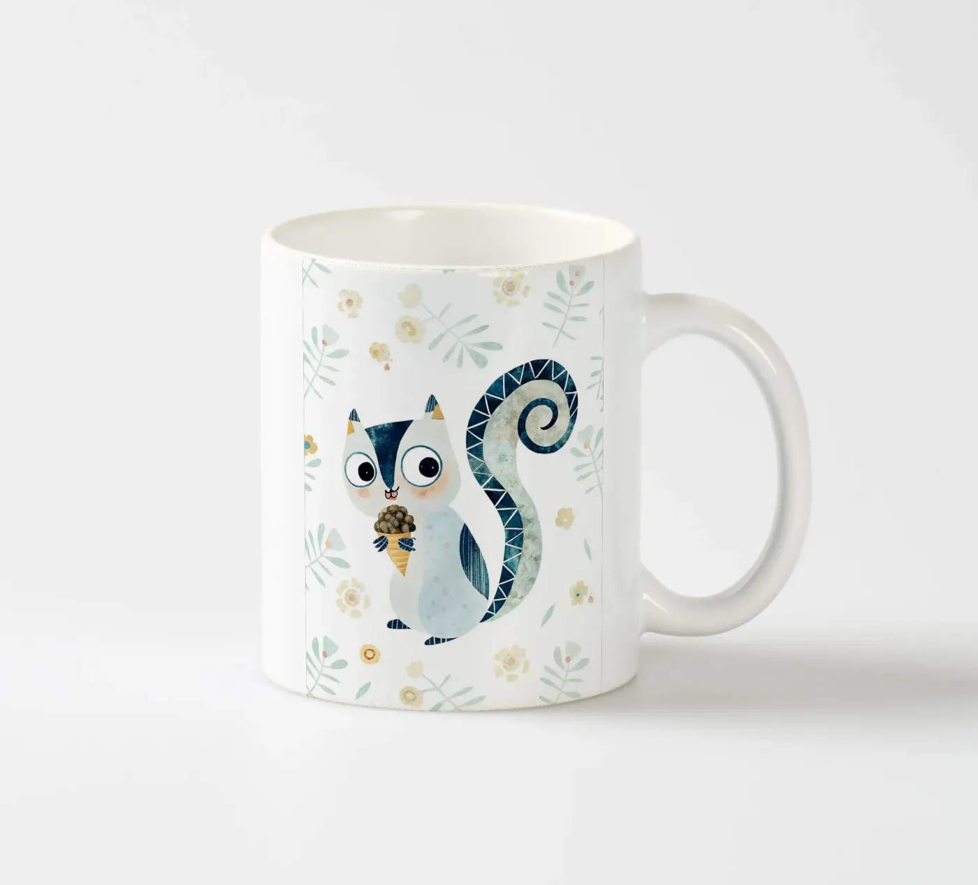 the squirrel ceramic mug by 🐹 BABY ART PRINTS