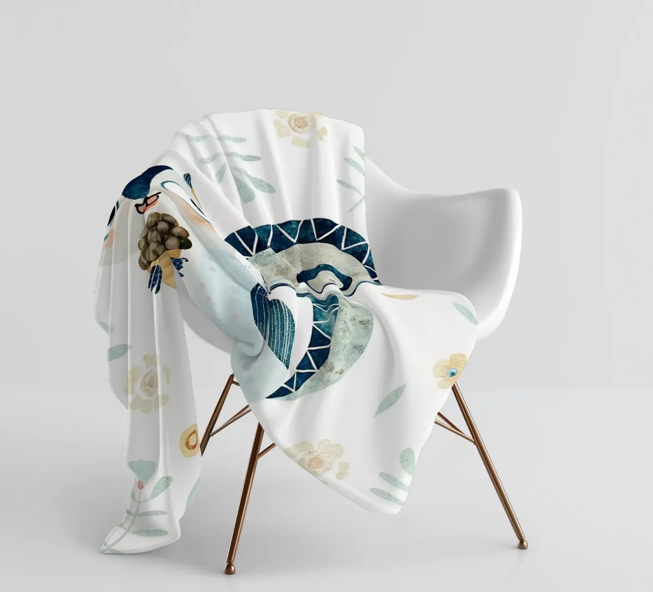 das Eichhörnchen Fleecedecke von 🐹 BABY ART PRINTS