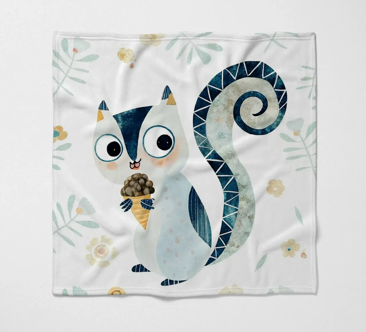 das Eichhörnchen Fleecedecke von 🐹 BABY ART PRINTS