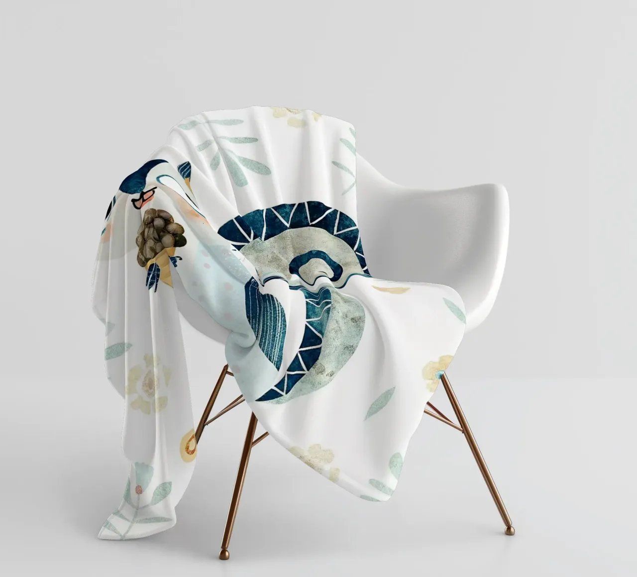 das Eichhörnchen Fleecedecke von 🐹 BABY ART PRINTS