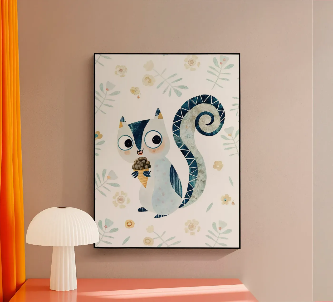 the squirrel Acryl-Glas von 🐹 BABY ART PRINTS