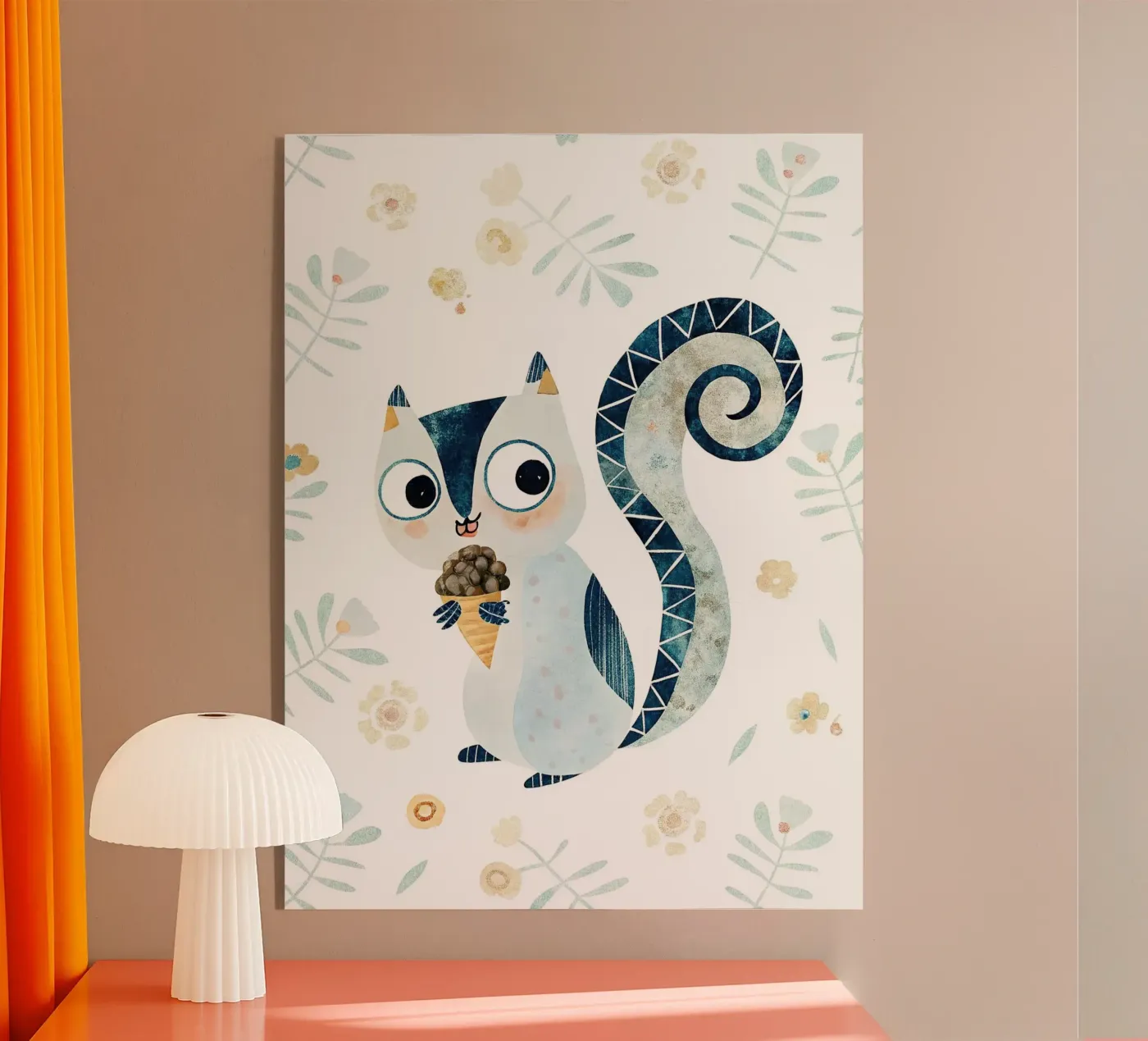 the squirrel Acryl-Glas von 🐹 BABY ART PRINTS