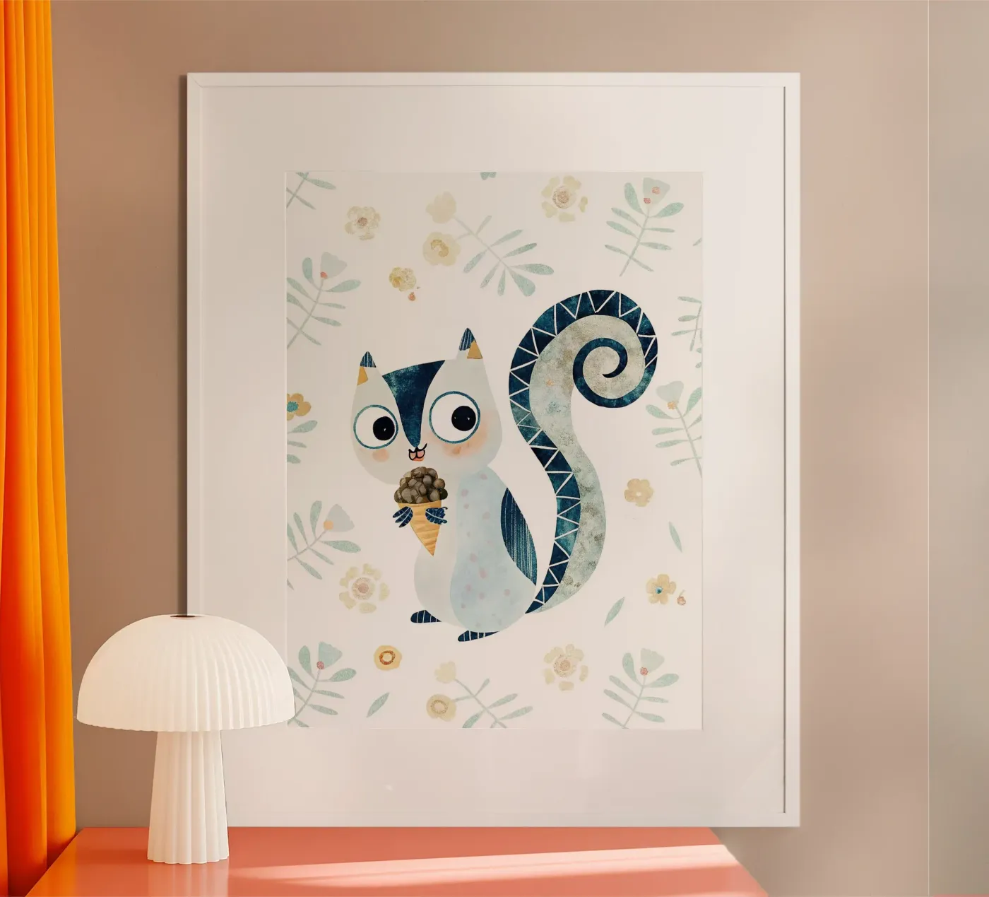 the squirrel poster de 🐹 BABY ART PRINTS