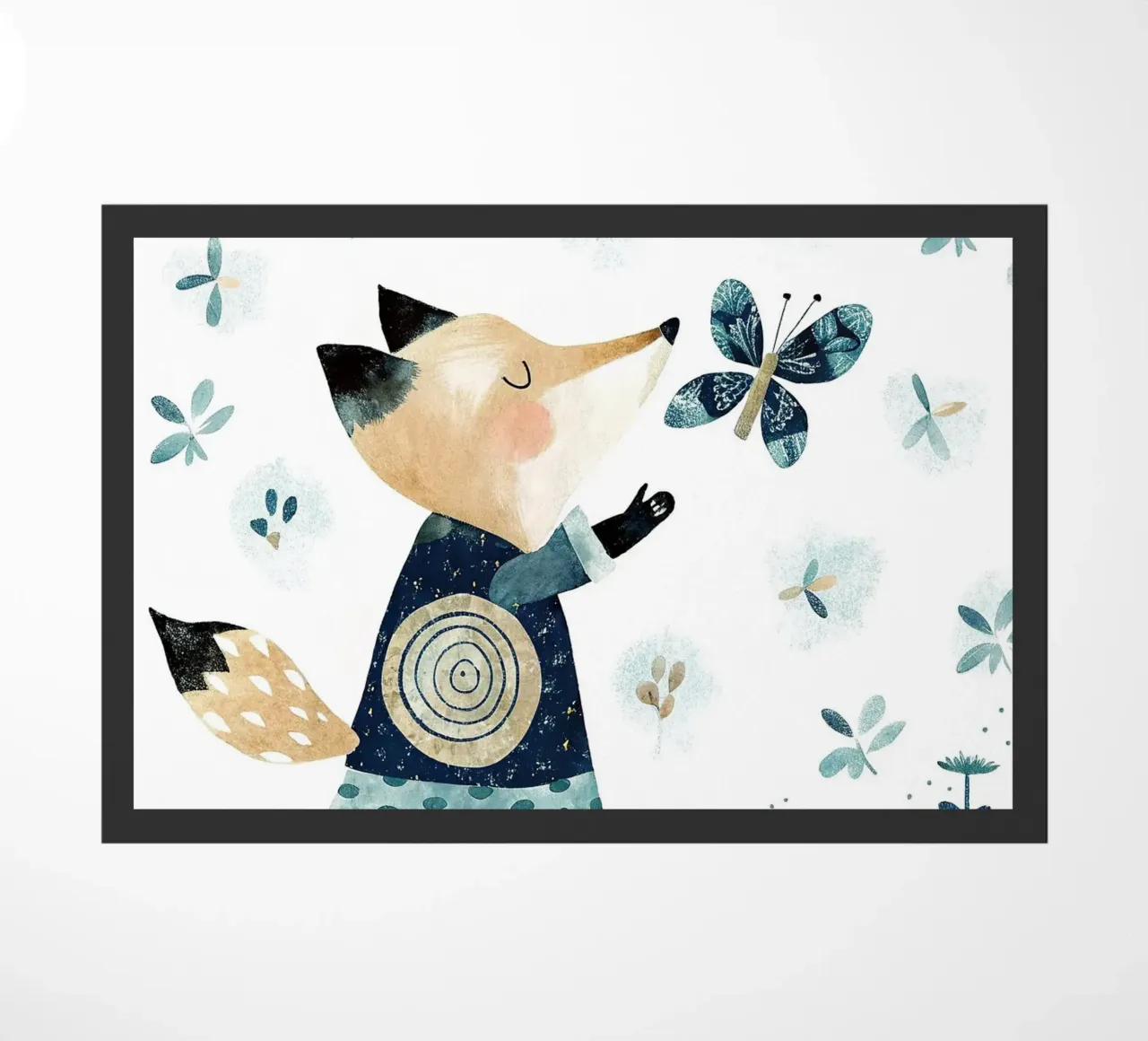 the squirrel doormat by 🐹 BABY ART PRINTS