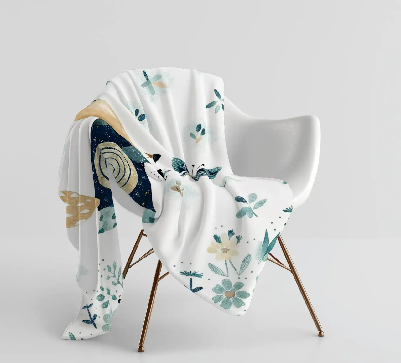 das Eichhörnchen Fleecedecke von 🐹 BABY ART PRINTS