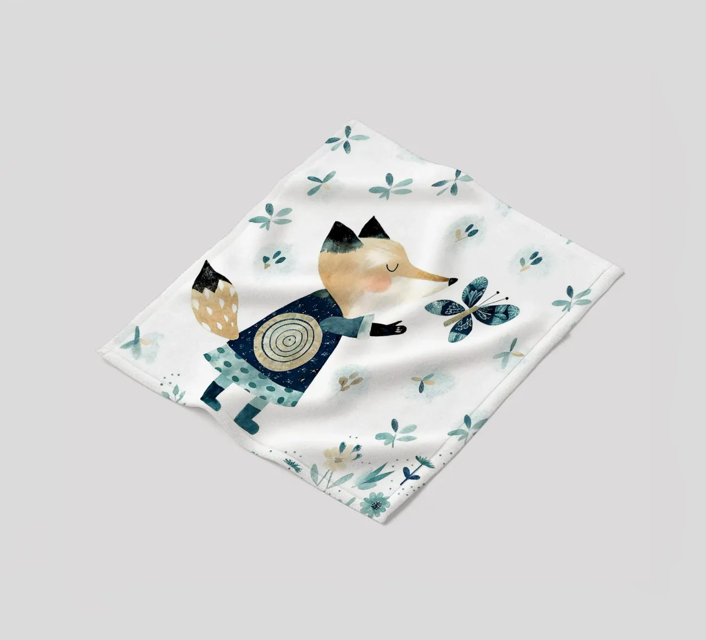 das Eichhörnchen Fleecedecke von 🐹 BABY ART PRINTS
