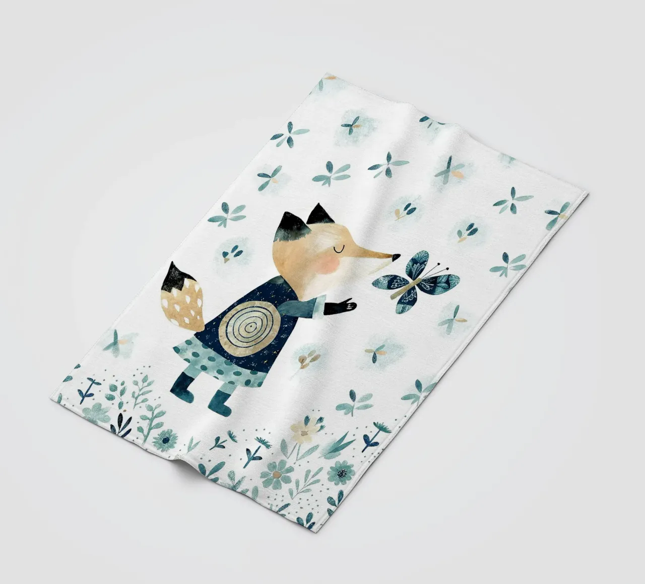 das Eichhörnchen Fleecedecke von 🐹 BABY ART PRINTS