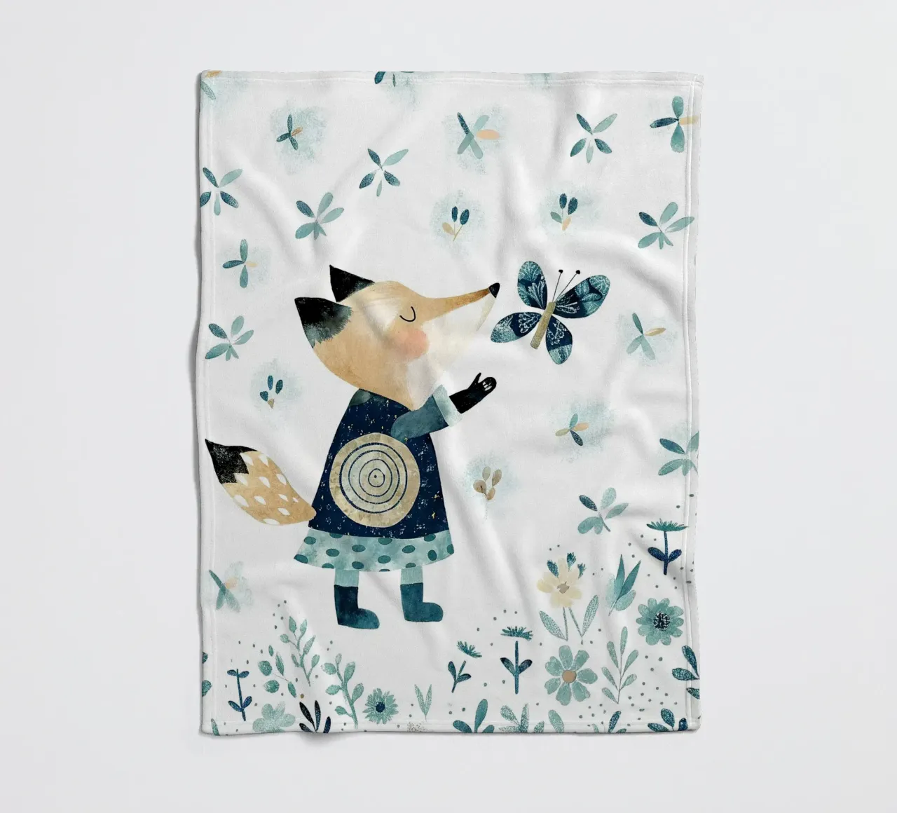 das Eichhörnchen Fleecedecke von 🐹 BABY ART PRINTS