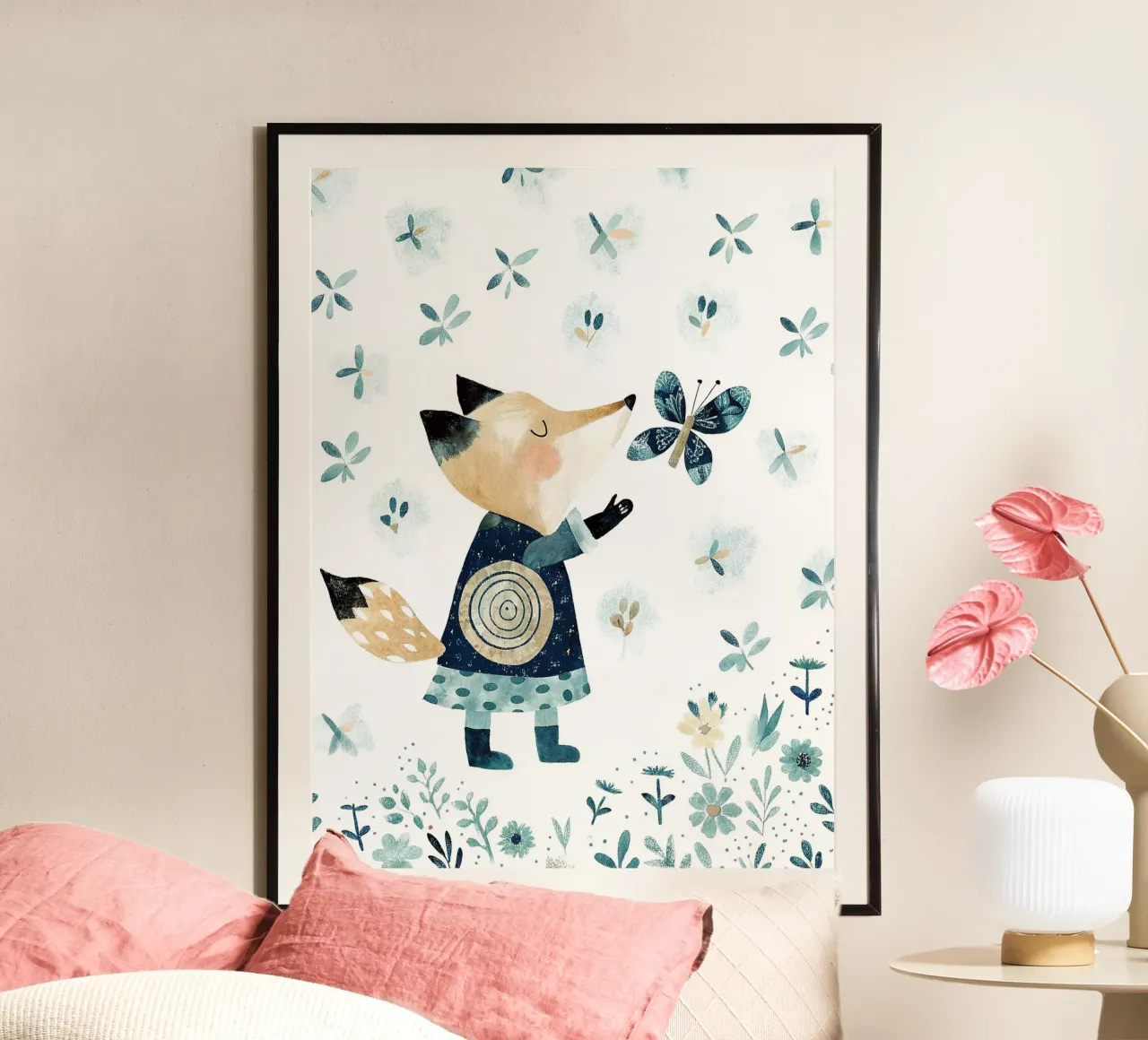 lo scoiattolo poster con telaio in plastica da 🐹 BABY ART PRINTS