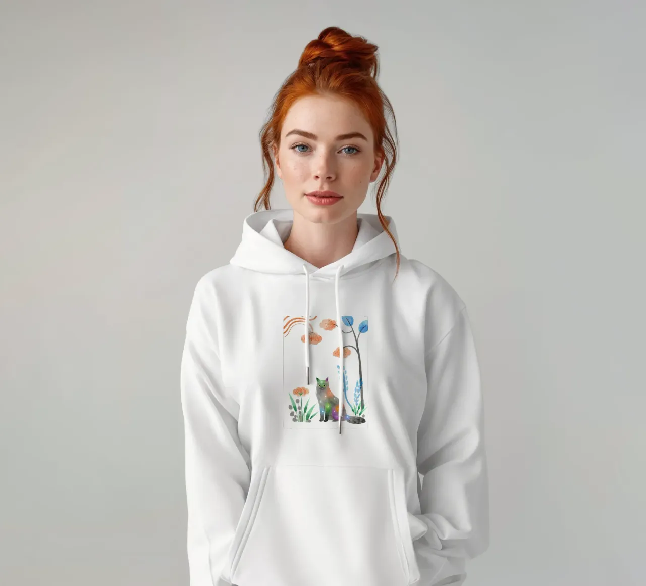 Il gatto felpa con cappuccio da 🐹 BABY ART PRINTS