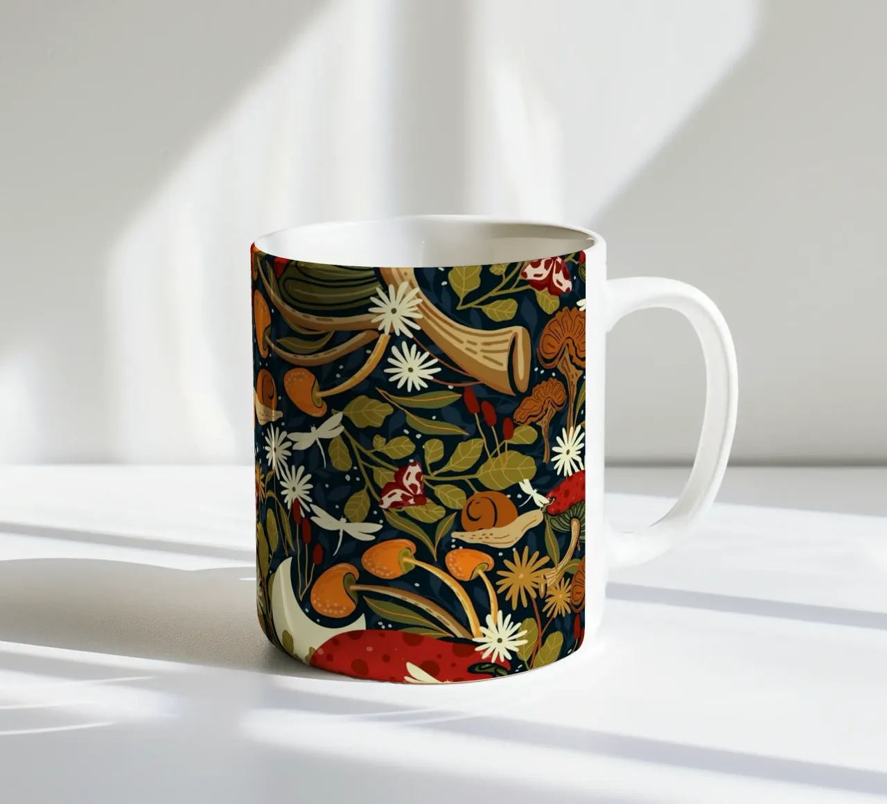 Terra dei funghi d'epoca tazza in ceramica da Mitalim Designs