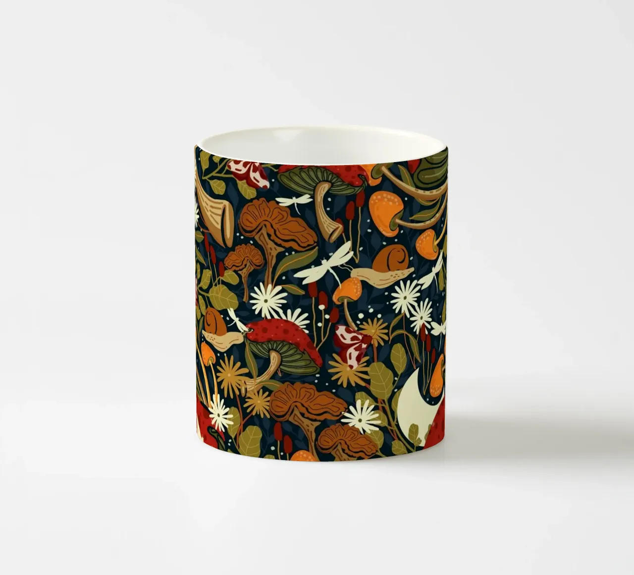 Terra dei funghi d'epoca tazza in ceramica da Mitalim Designs