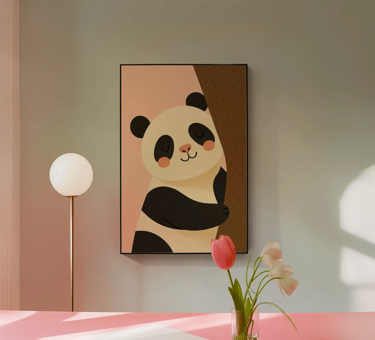 Panda - Animales para niños metacrilato de Tiny Tails & Stripes