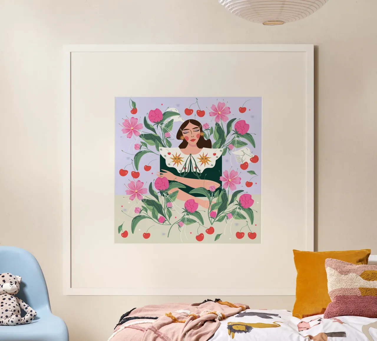 Amore di maggio poster con telaio in alluminio da Silvie Illustration