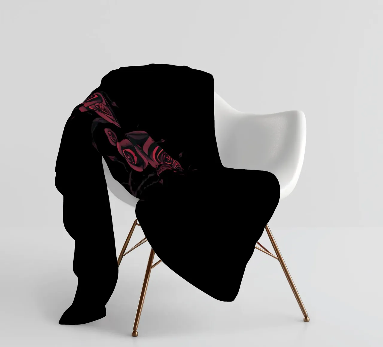 Bellissima composizione di rose rosse a forma di cuore coperta in pile da DesignDoodle
