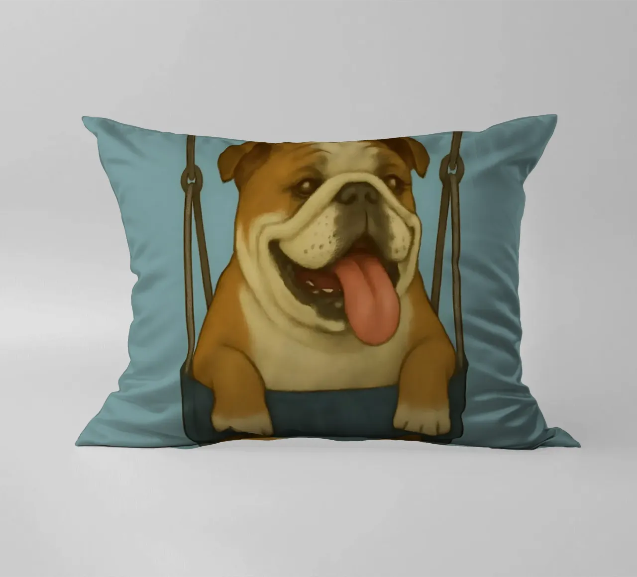 Meme divertente sul bulldog inglese cuscino da Funny Humor Art