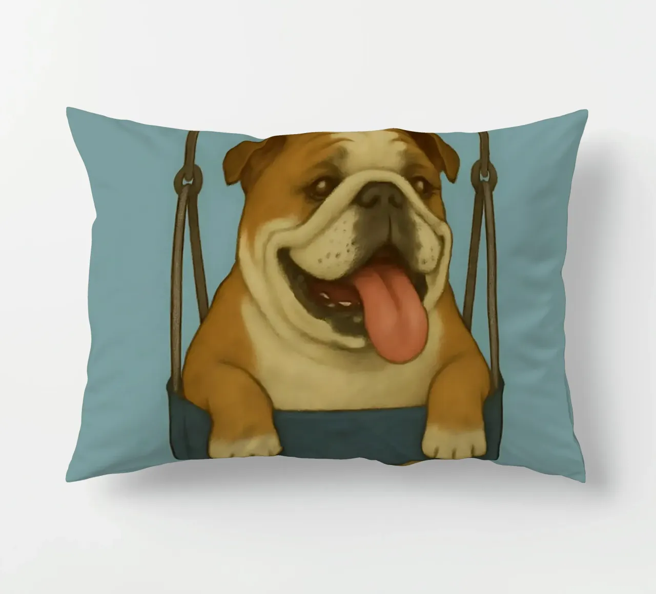 Meme divertente sul bulldog inglese cuscino da Funny Humor Art