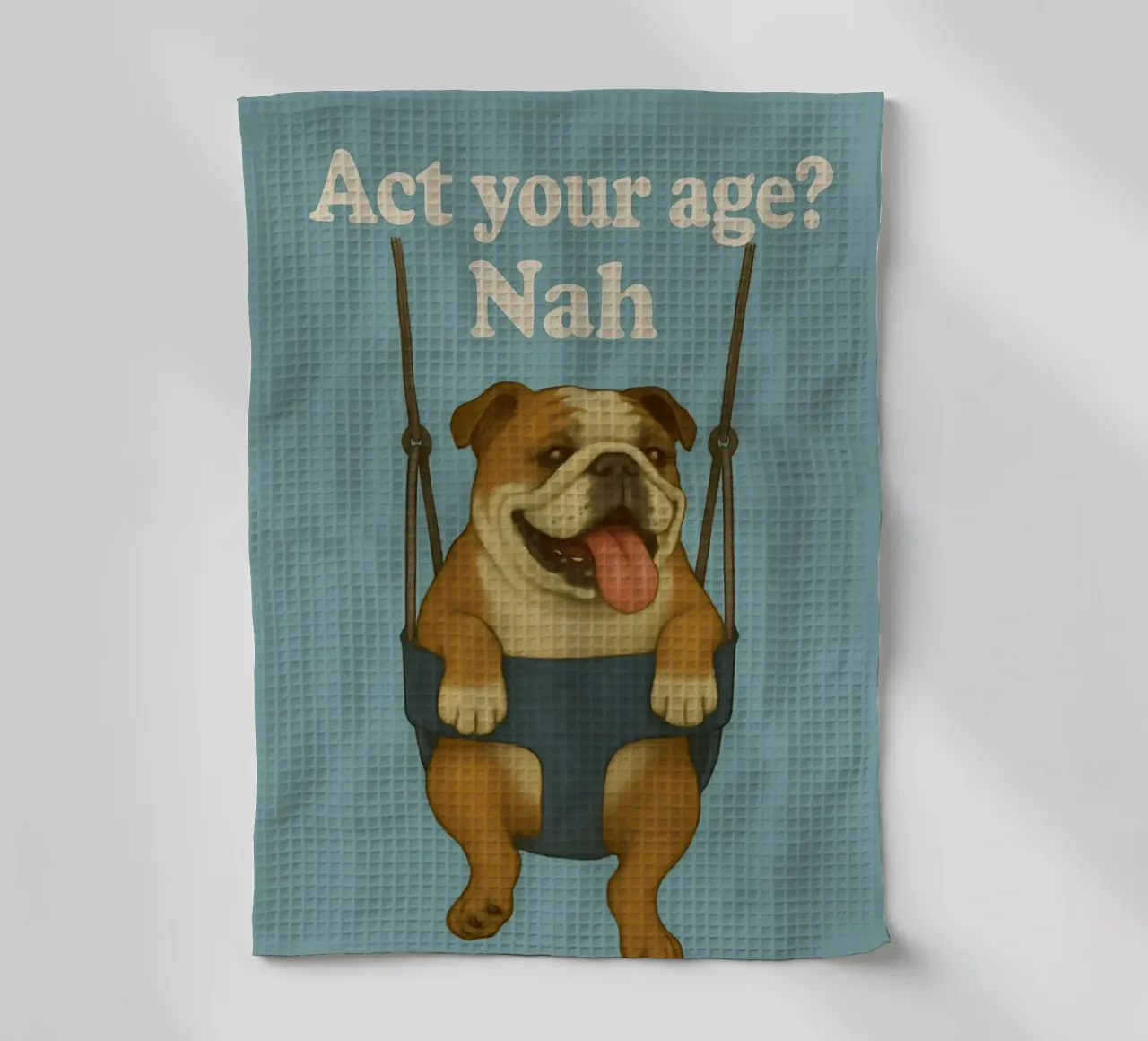 Meme divertente sul bulldog inglese canovaccio da cucina da Funny Humor Art