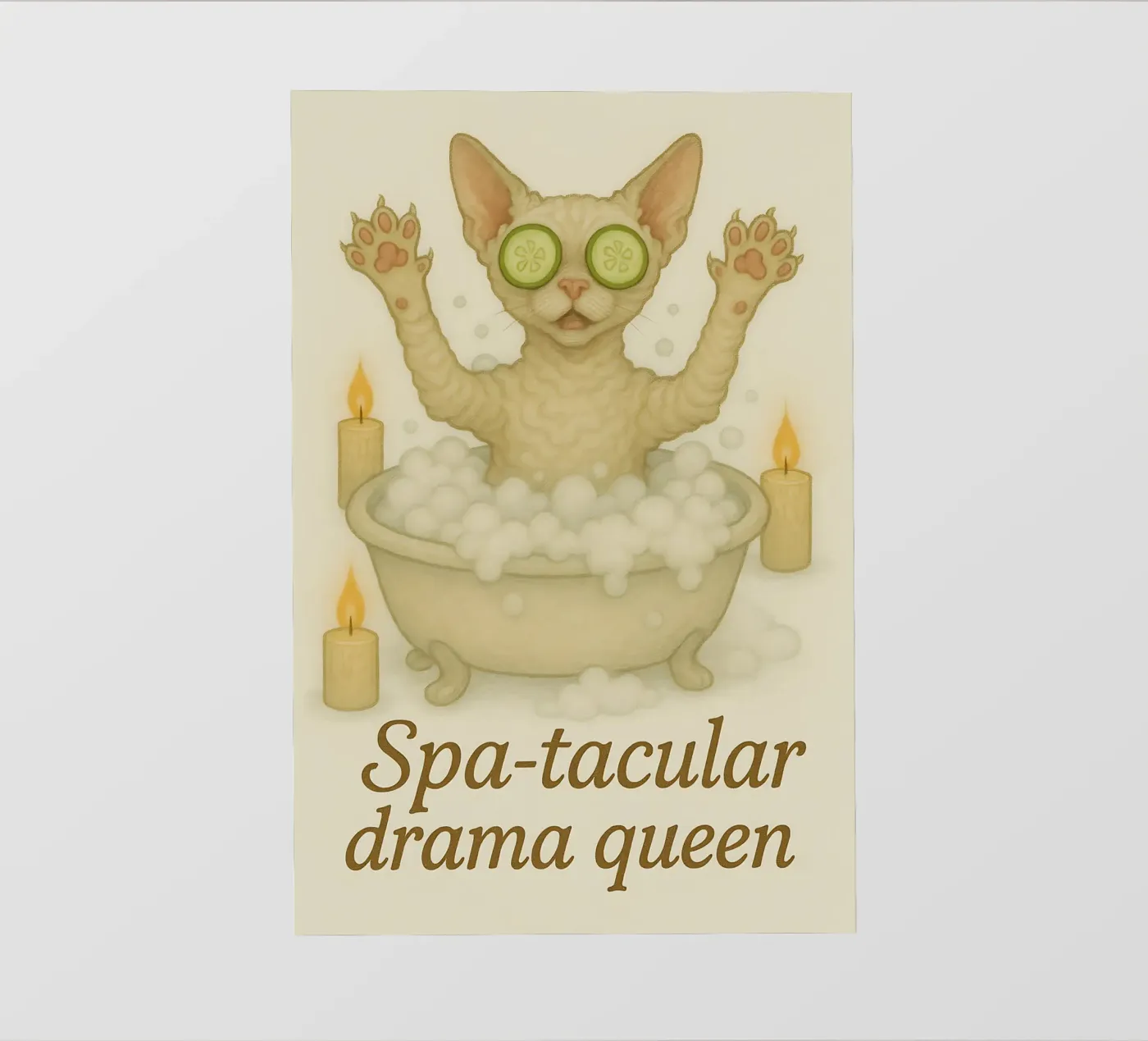 Funny Devon Rex Meme pellicola backlit da Funny Humor Art