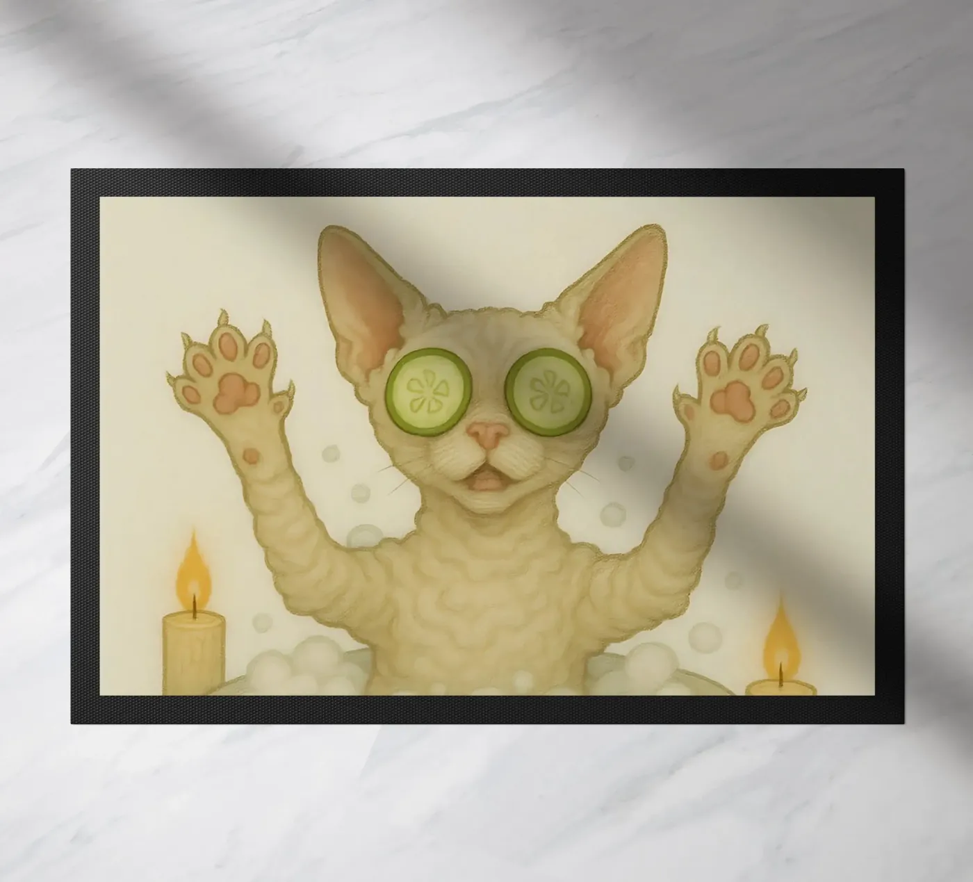 Meme divertente Devon Rex zerbino da Funny Humor Art