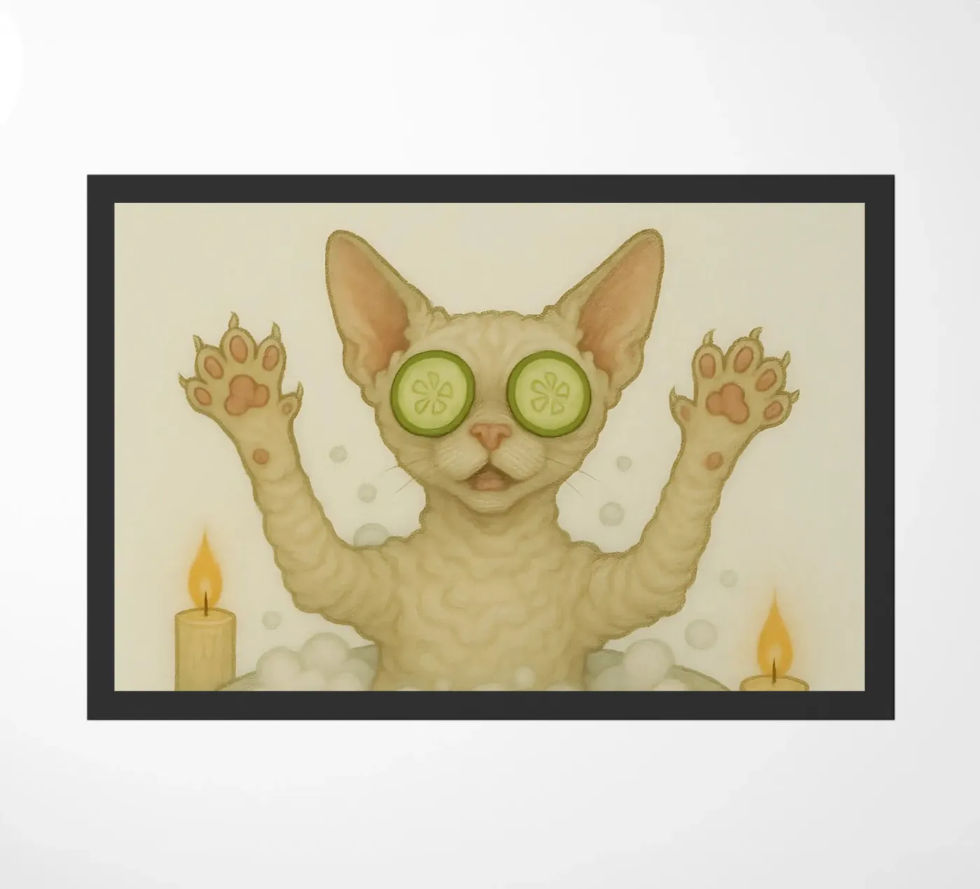 Funny Devon Rex Meme zerbino da Funny Humor Art