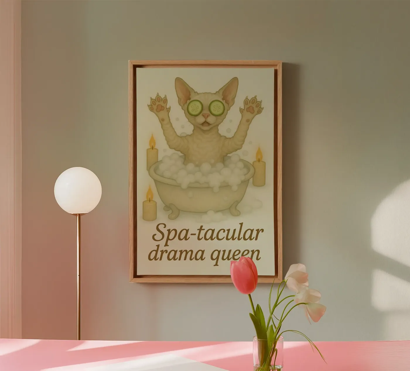 Funny Devon Rex Meme tela da Funny Humor Art
