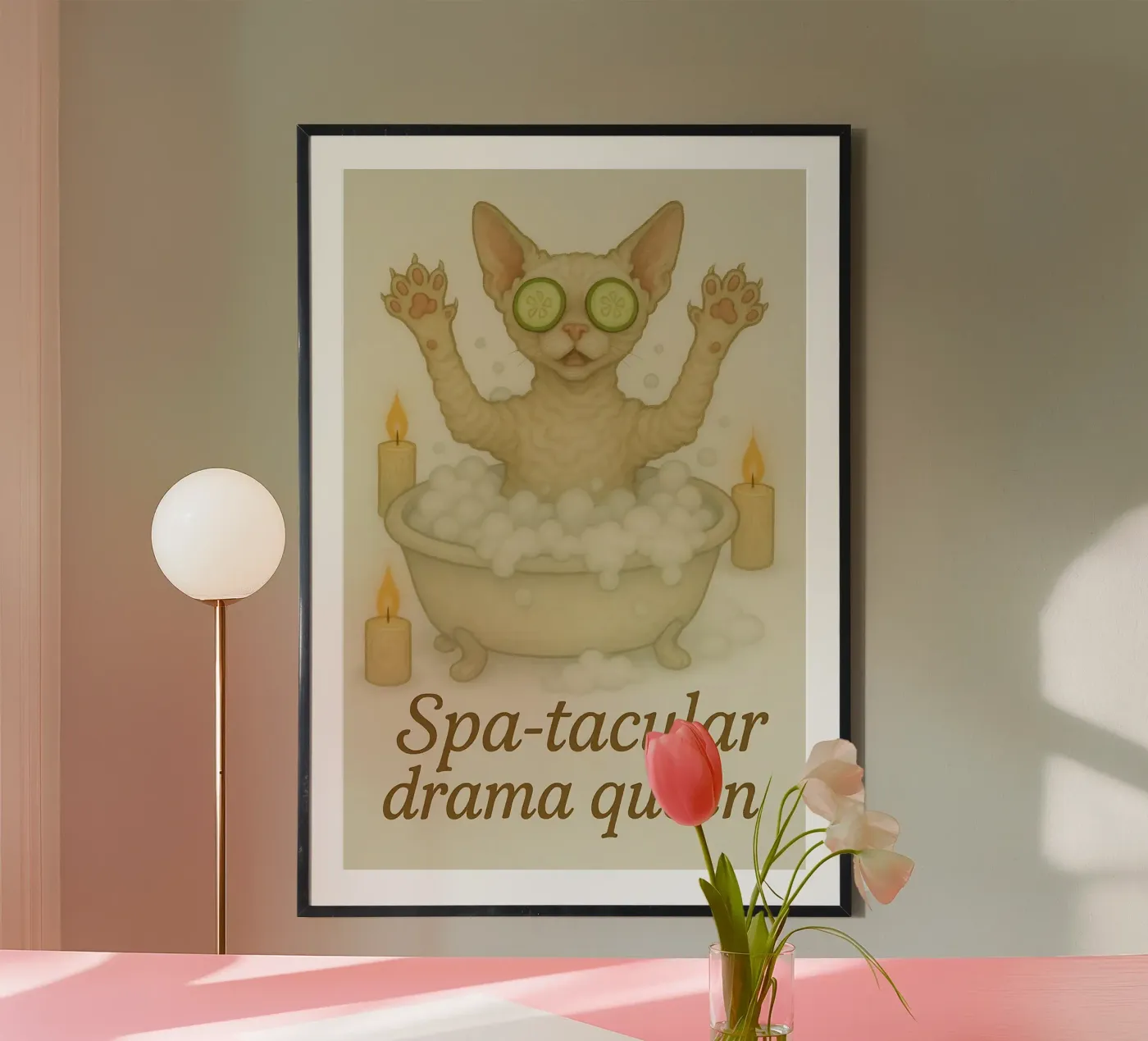 Funny Devon Rex Meme poster by Funny Humor Art